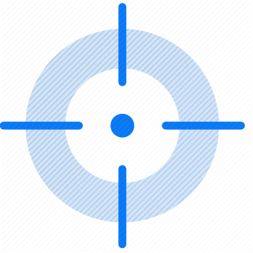 target focus aim goal center precision accuracy bullseye dartboard objective icon