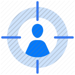 target, user, person, focus, center, aim, goal, profile, individual, location icon