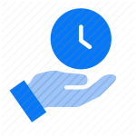 time management, time, watch, clock, hand, waiting, stopwatch, punctuality, schedule, reminder, deadline, planning, efficiency, productivity, punctual icon