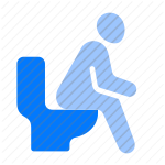 toilet, diarrhea, restroom, bathroom, symptom, human, sitting, hygiene, health, sanitation, medical, emergency, unwell, digestive, illness, wc, shitting, urgency, stomach, infection icon