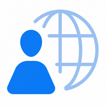 user profile person globe global account avatar world internet network icon